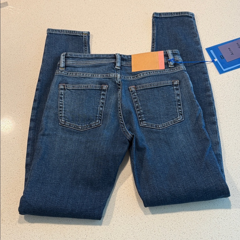 Acne Studios Climb Mid Blue Skinny Jeans 24W-32L - Picture 7 of 13